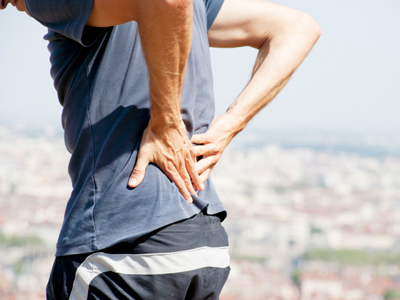 Man with back pain