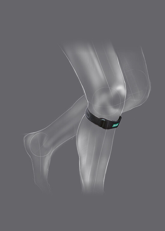 JuzoFlex Patella Xtra Kniebandage Zeichnung der JuzoFlex Patella Xtra Kniebandage