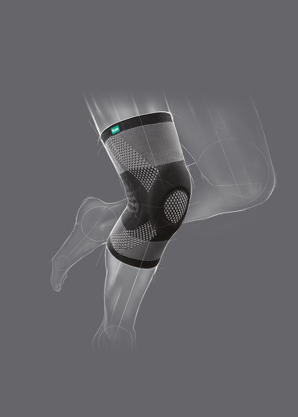 JuzoFlex Genu Xtra Kniebandage Zeichnung der JuzoFlex Genu Xtra Kniebandage