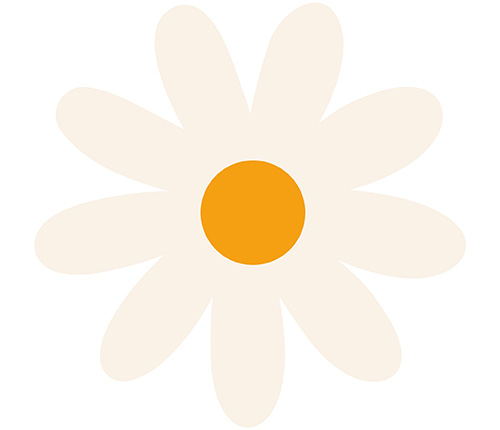 Juzo Iron-on patch Flower power